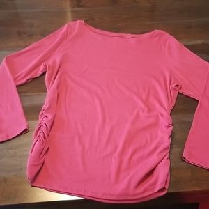 Lane Bryant Rouched LS Top
